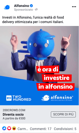 Alfonsino: come chiudere un crowdfunding da €350k (in soli 3 giorni) 7