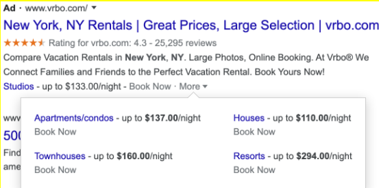 Google Ads estensione prezzo