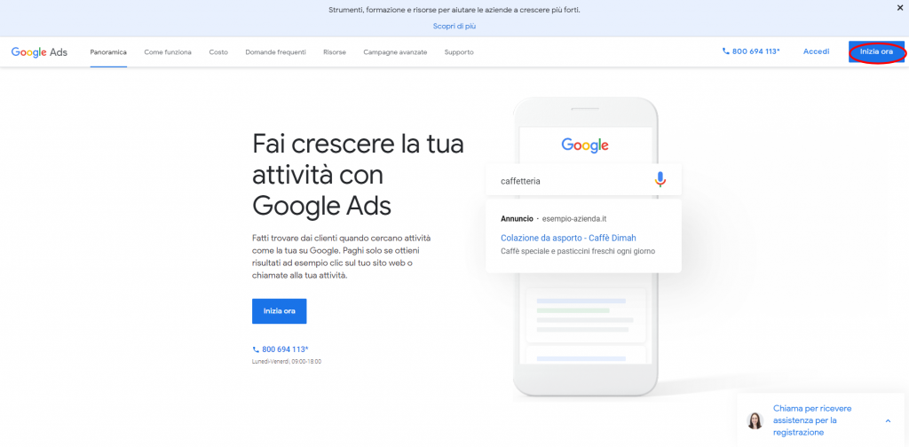 Google-Ads-pagina start