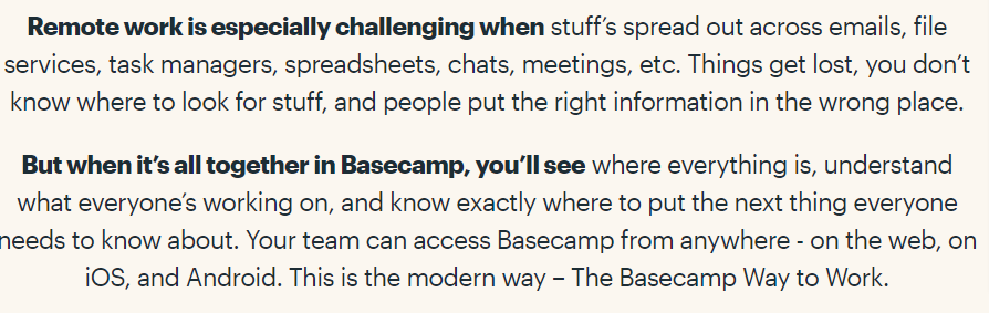 Analisi di una Landing milionaria: come Basecamp alza il conversion rate delle sue pagine 7