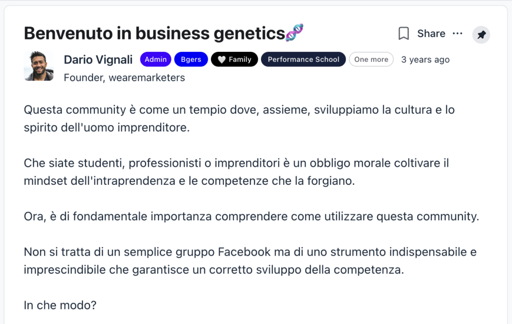 community business genetics