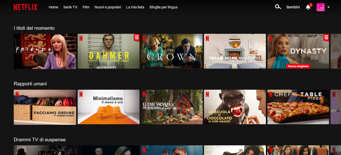 Netflix come esempio di membership