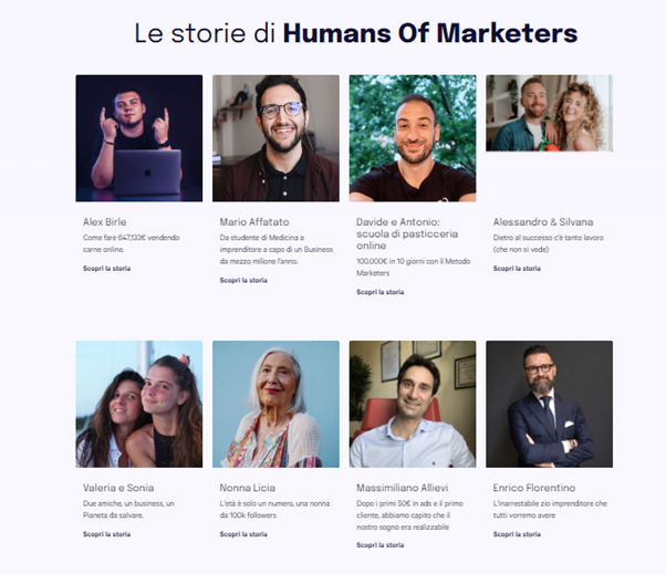 humans of marketers