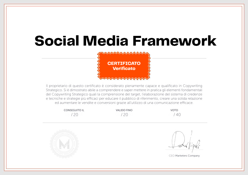 Social Media Framework 1